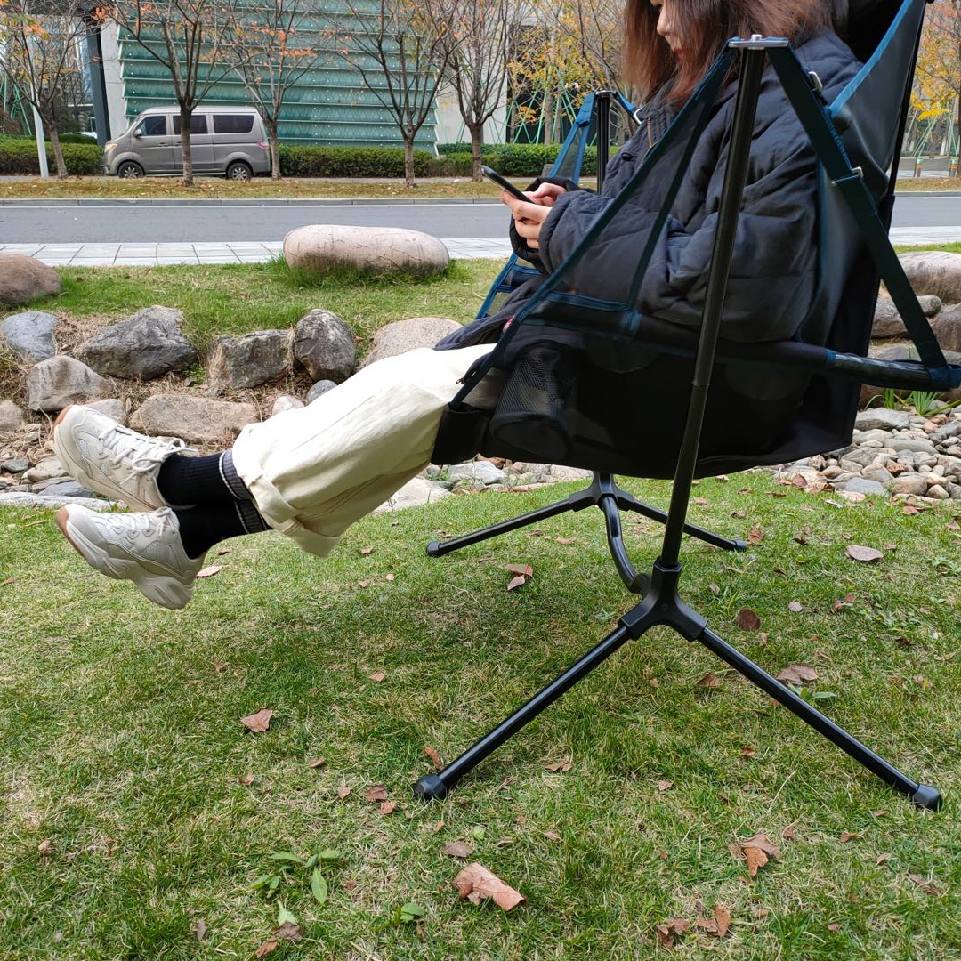 Outdoor Camping Rocking Chair - Custom Logo Outdoor Portable Backpack Swinging