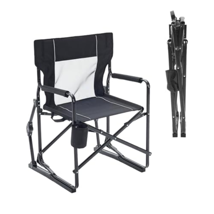 Outdoor Camping Rocking Chair - Folding Rocking Chair for Outdoor Camping