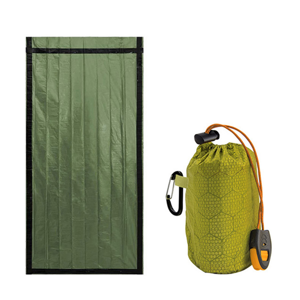 Outdoor Camping Sleeping Bag - PE Aluminum Film Survival Blanket Portable