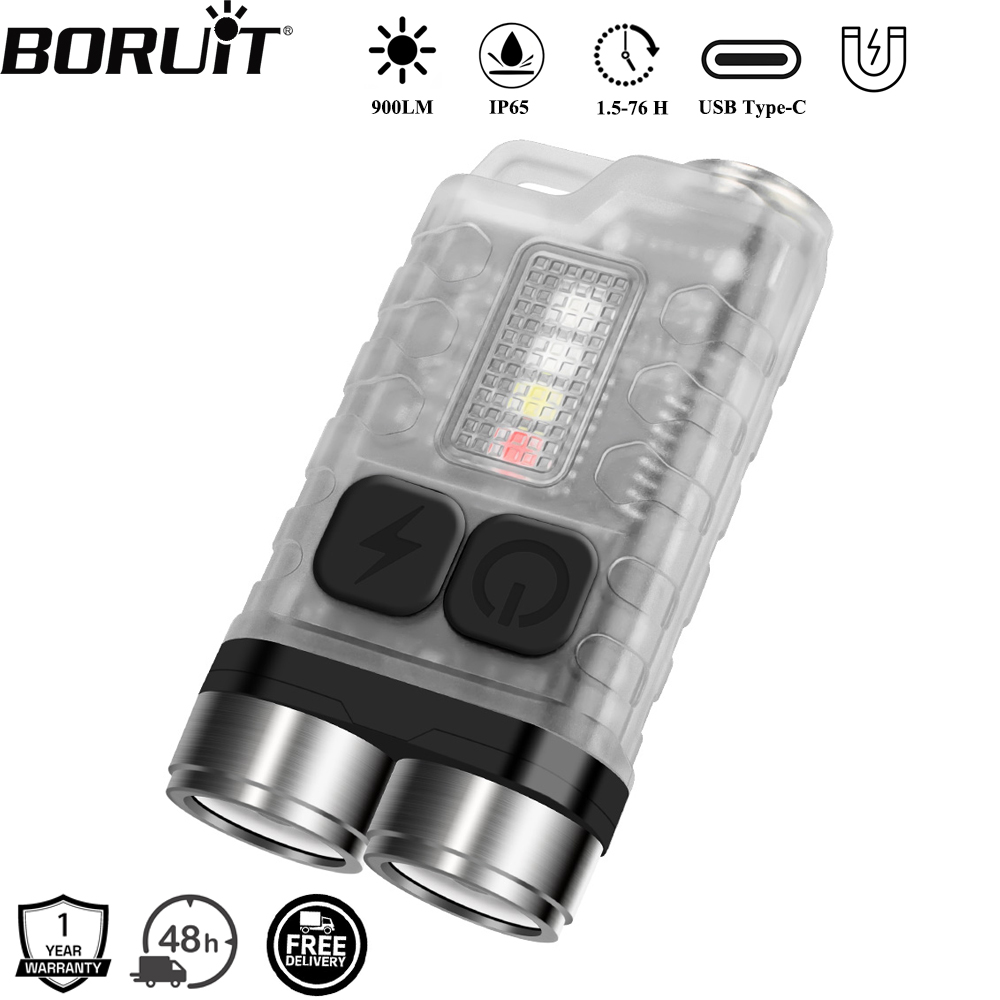 Outdoor Camping Glamping - BORUiT V3 LED Keychain Portable 900LM