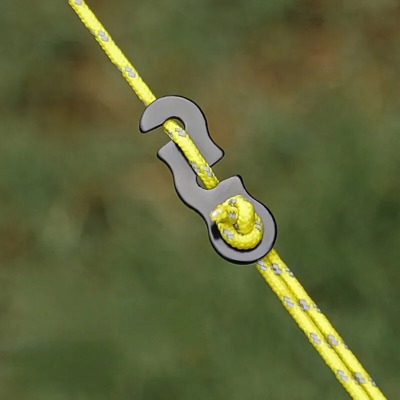 Ultralight Ground Sheet - 10pcs Adjustable Camping Tent Cord Rope