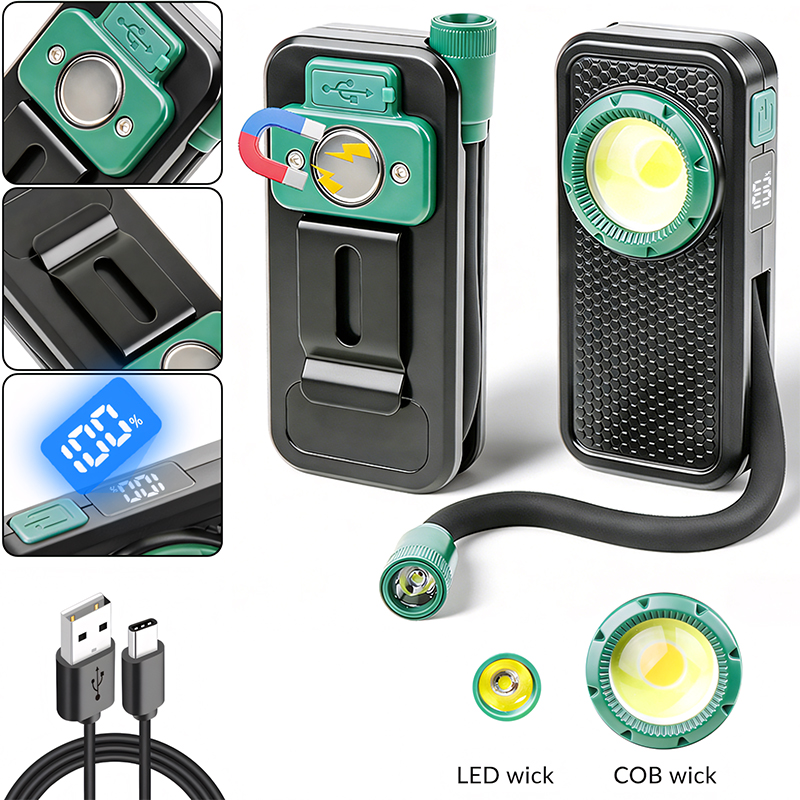 Outdoor Camping Glamping - COB Work Light Flexible Hose LED