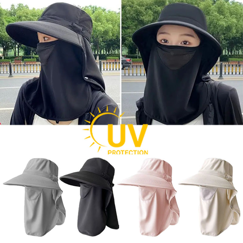 Outdoor Camping Hat - Full Coverage Sun Hat with Face
