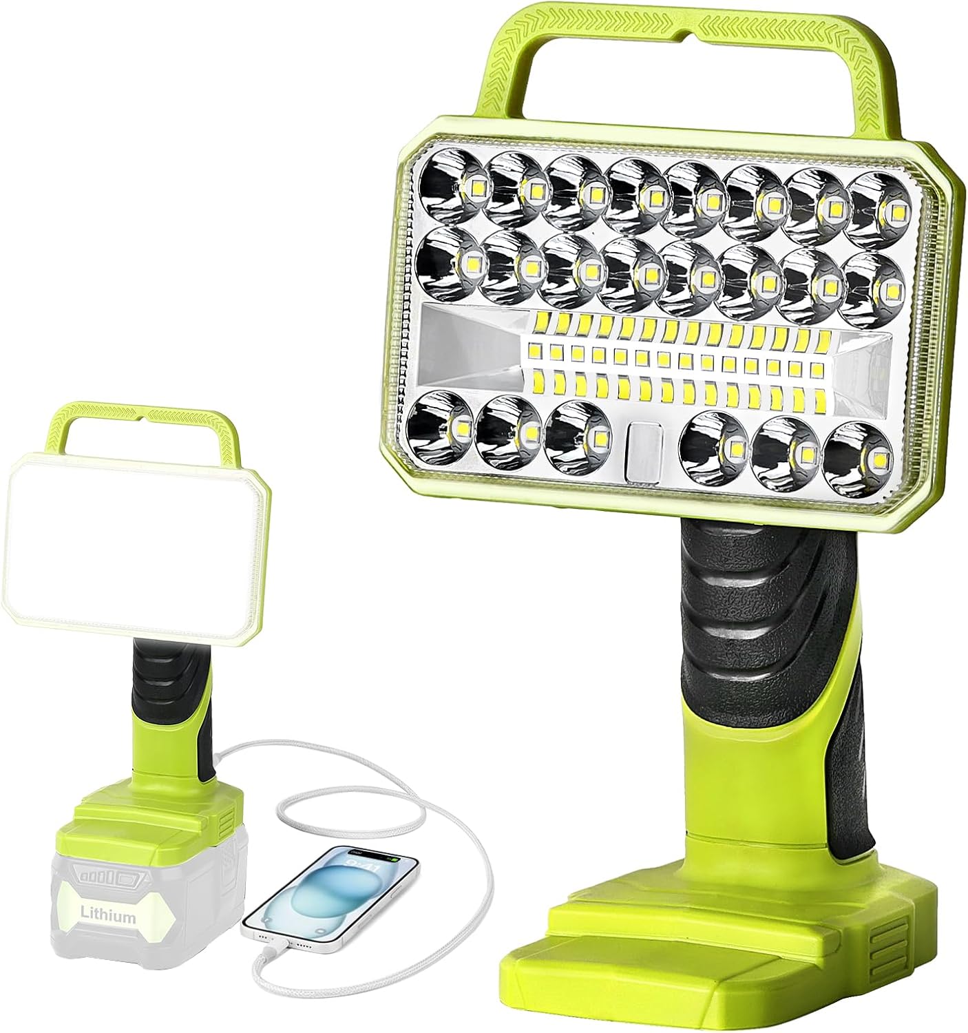 Outdoor Camping Jobs - 18W 2000LM Cordless LED Flashlight for