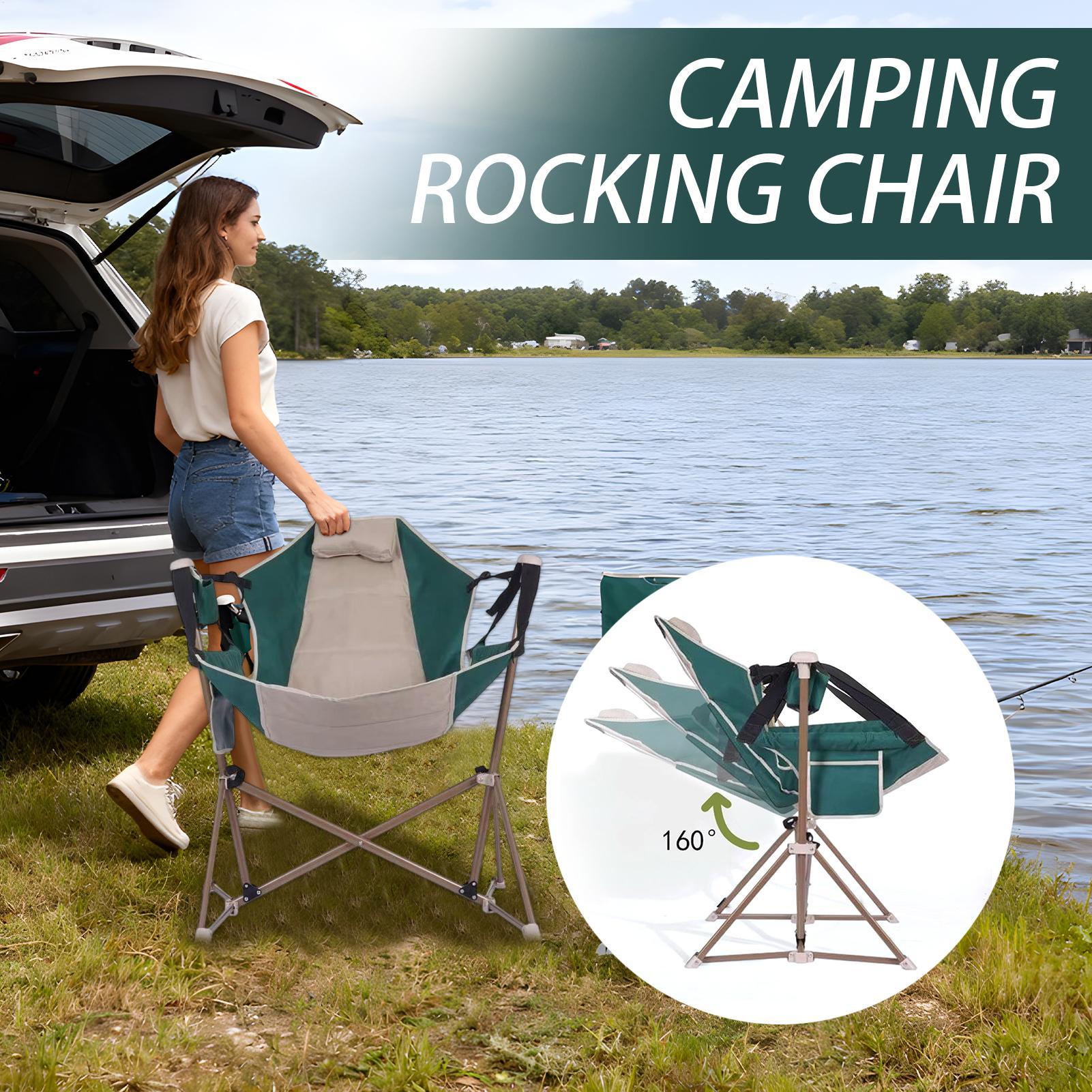 Outdoor Camping Rocking Chair - Portable Rocking Chair Park Swing Beach