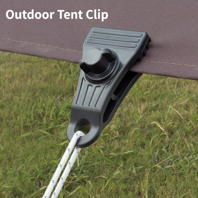 Outdoor Camping Tarp - 10PCS Outdoor Tent Clip Windproof Fixing