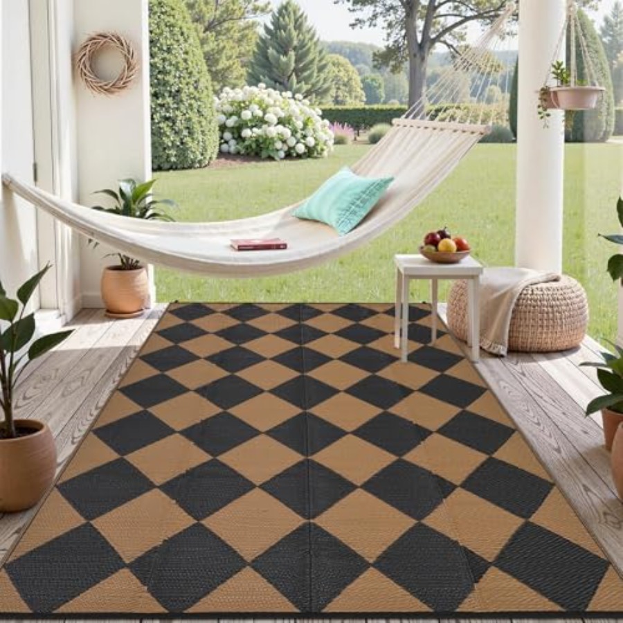 Outdoor Camping Rugs 9X18 - Large Outdoor Rug 9x18 for Patio,