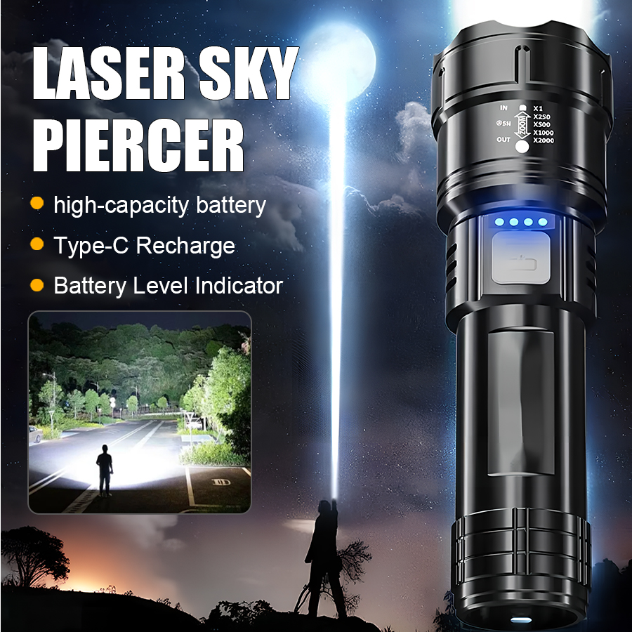 Outdoor Camping Glamping - High Power P50 LED Flashlight USB