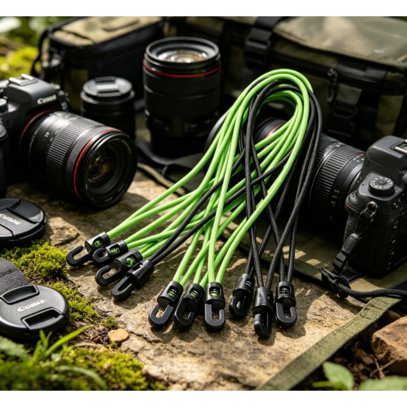 Outdoor Camping Tarp - 5pcs 10/26cm Bungee Cord with Hooks