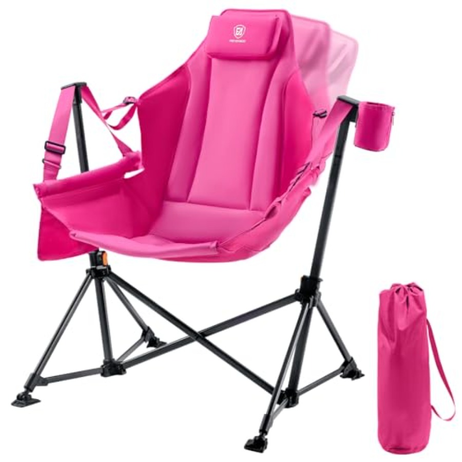 Outdoor Camping Rocking Chair - Padded Oversized Hammock Camping Chair, Compact