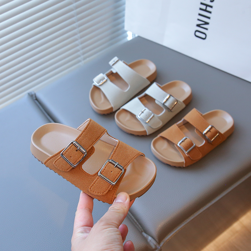 Outdoor Camping Slippers - Kids Buckle Strap Sandals for Boys