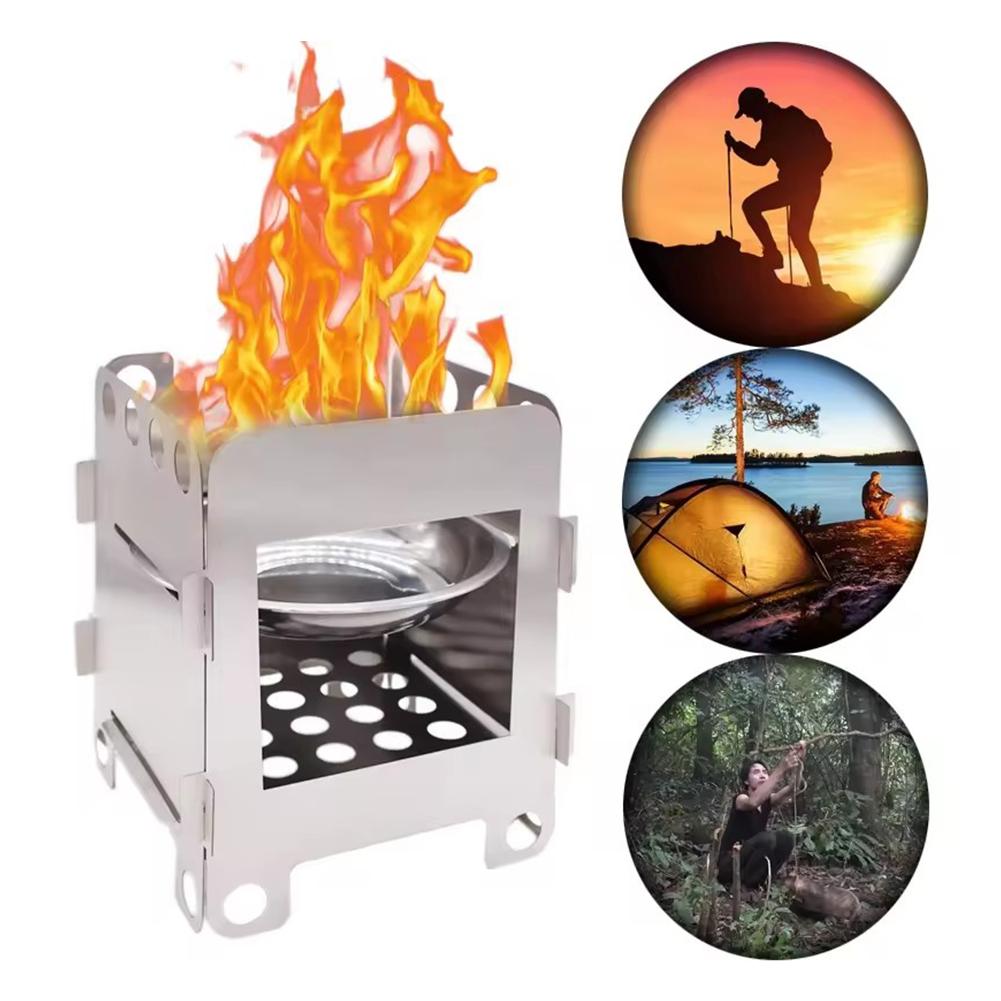 Outdoor Camping Stove Wood - Folding Camping Wood Stove Portable Stainless