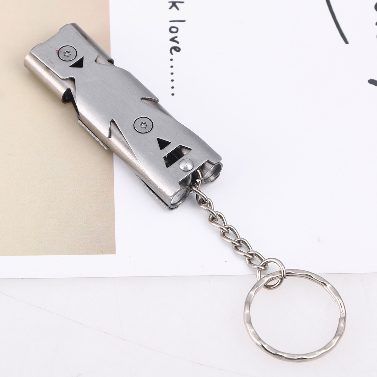 Outdoor Camping Youtube - 1Pcs Emergency Double Tube Survival Whistle