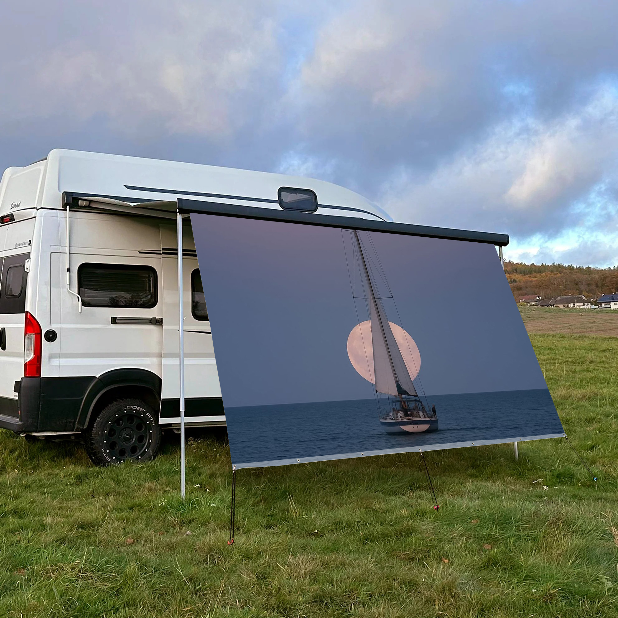 Outdoor Camping Tarp - Custom Pattern UV Resistant Four-Season Camping