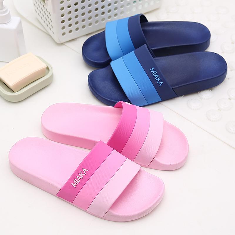 Outdoor Camping Slippers - 2019 New Gradient Stripe PVC Slippers