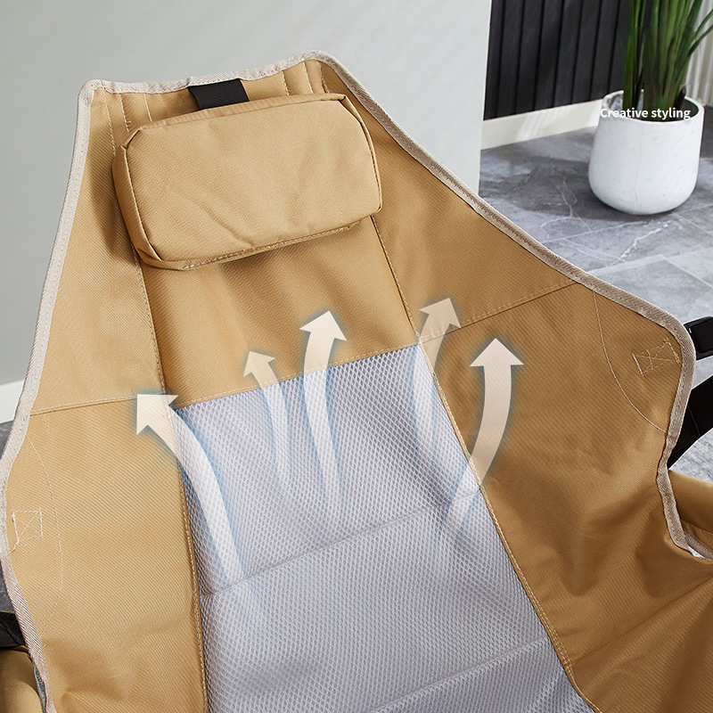 Portable Camping Moon-Shaped H - Outdoor Camping Rocking Chair ulasan dan harga