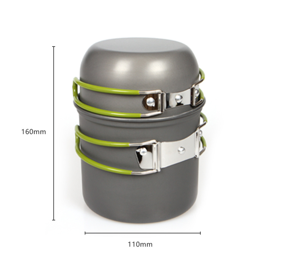 Ultralight Camping Pot Set: Ca - Outdoor Camping Uk ulasan dan harga