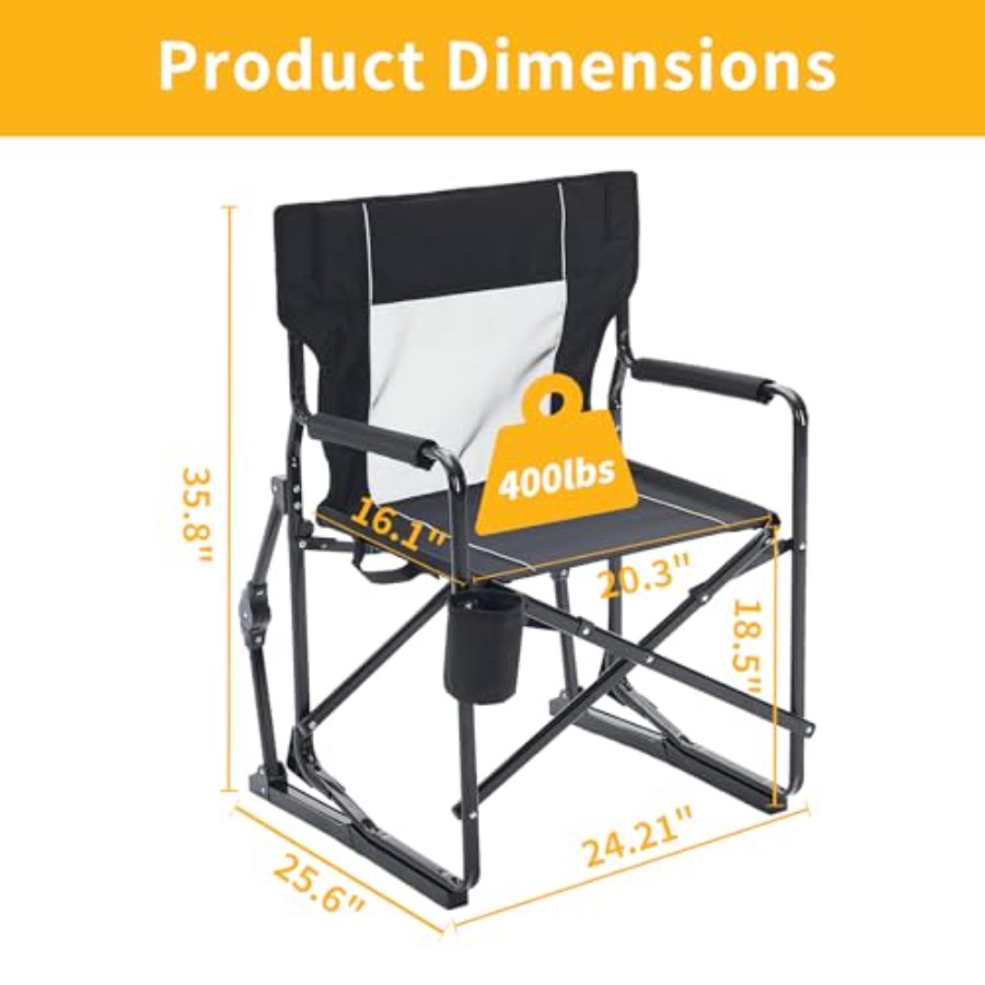 Folding Rocking Chair for Outd - Outdoor Camping Rocking Chair ulasan dan harga