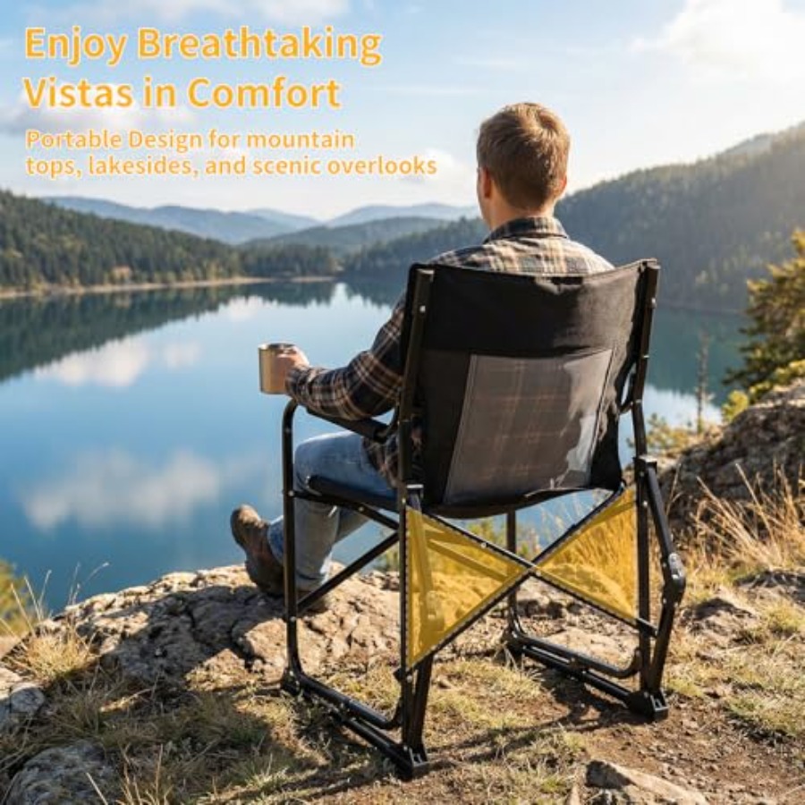 Folding Rocking Chair for Outd - Outdoor Camping Rocking Chair ulasan dan harga