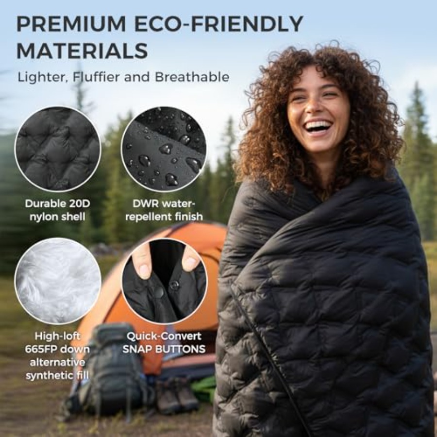 Wearable Sleeping Bag, Recycle - Outdoor Camping Sleeping Bag ulasan dan harga