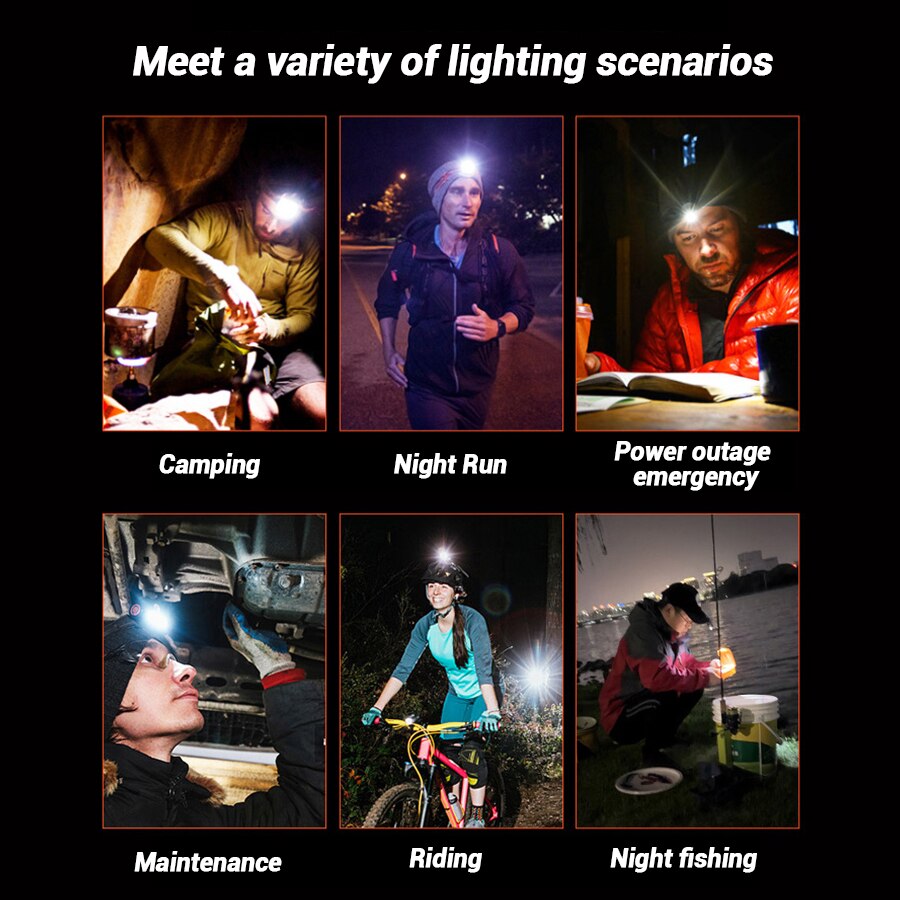 Rechargeable Hands-Free Led He - Outdoor Camping Glamping ulasan dan harga