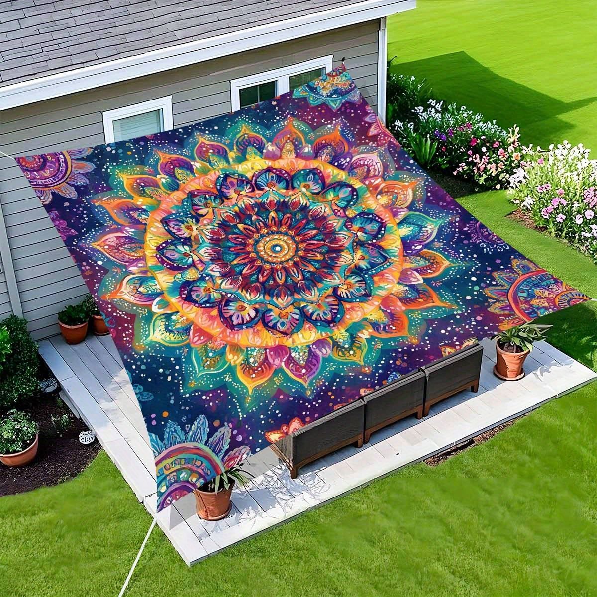 Color Flower Camping Sunshade  - Outdoor Camping Tarp ulasan dan harga