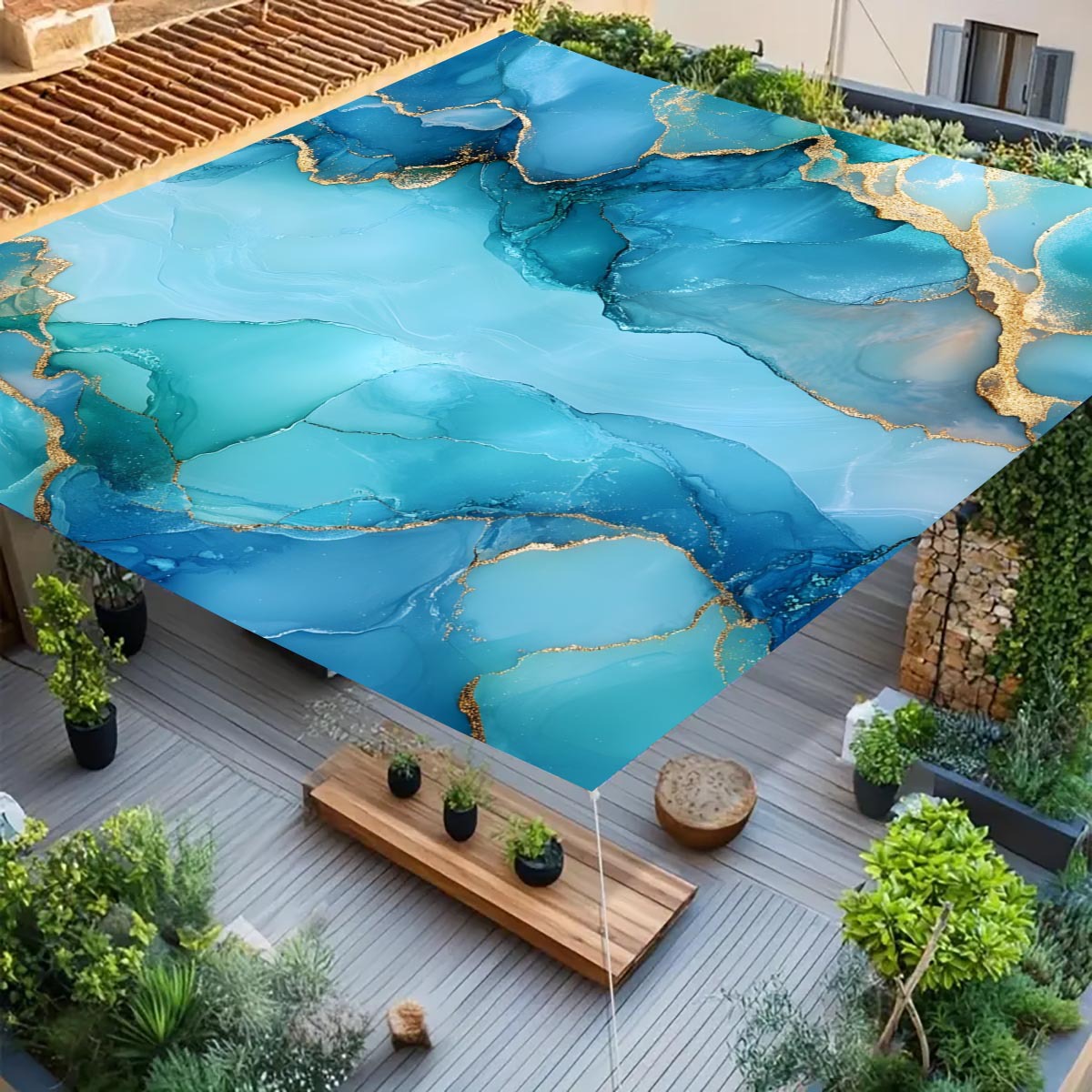 Color Flower Camping Sunshade  - Outdoor Camping Tarp ulasan dan harga