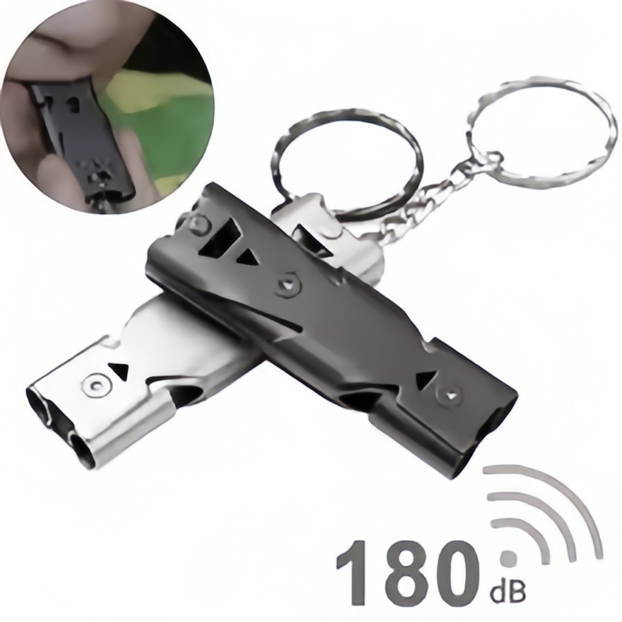 Survival Whistle Keychain Emer - Outdoor Camping Youtube ulasan dan harga