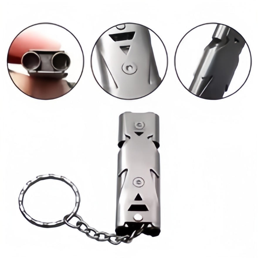Survival Whistle Keychain Emer - Outdoor Camping Youtube ulasan dan harga