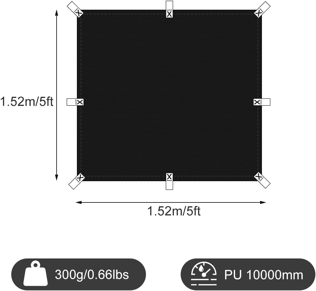 Black Waterproof Tarp Cover fo - Outdoor Camping Tarp ulasan dan harga
