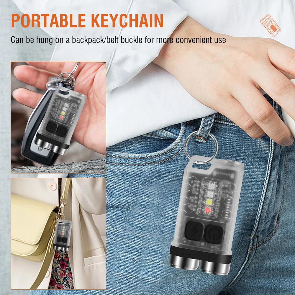BORUiT V3 LED Keychain Portabl - Outdoor Camping Glamping ulasan dan harga
