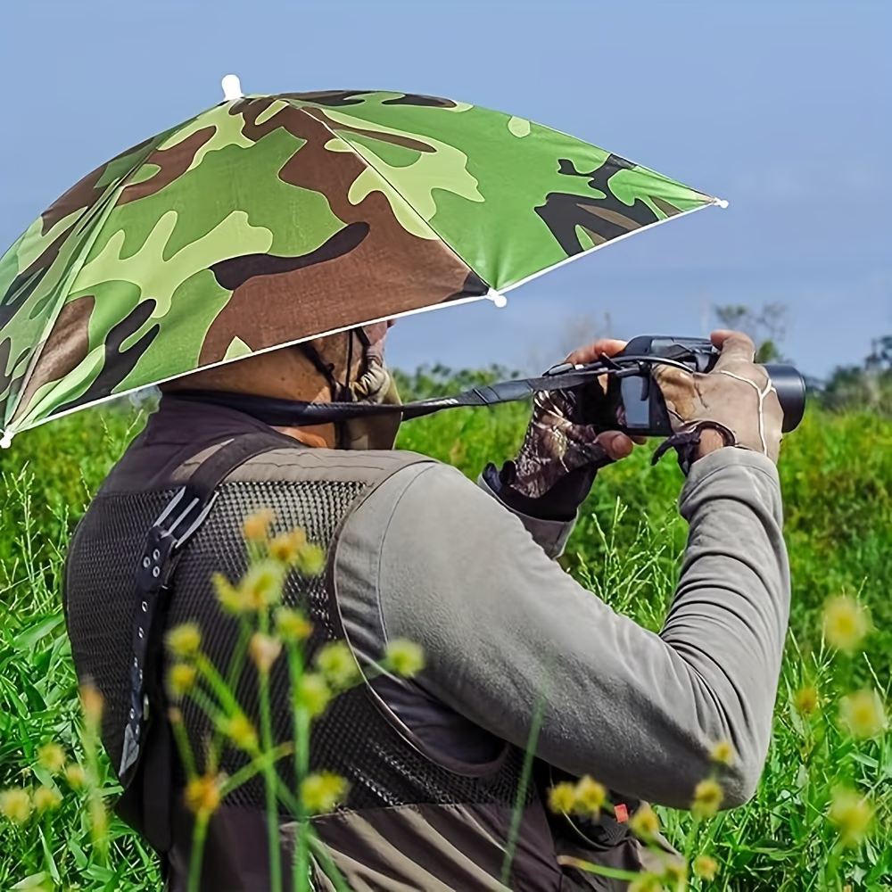 Elastic Headband Umbrella Hat, - Outdoor Camping Hat ulasan dan harga