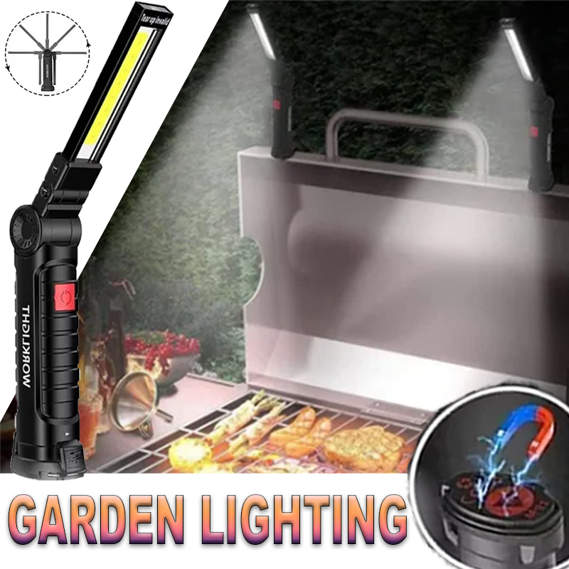 Portable LED Flashlight with M - Outdoor Camping Glamping ulasan dan harga
