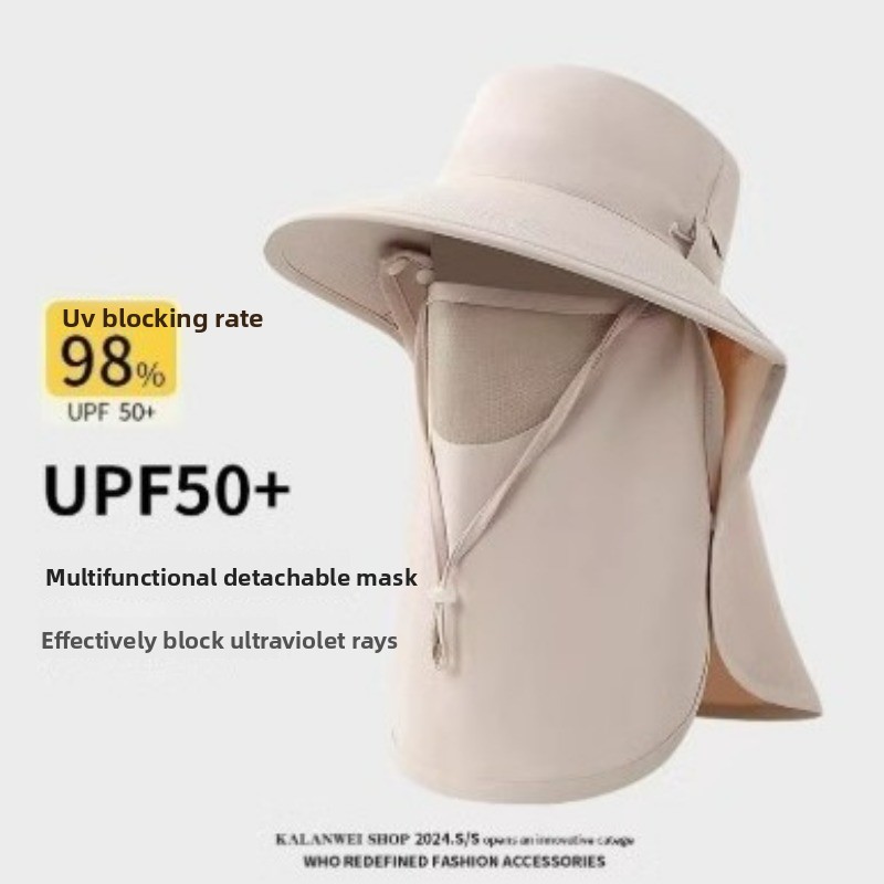 Full Coverage Sun Hat with Fac - Outdoor Camping Hat ulasan dan harga