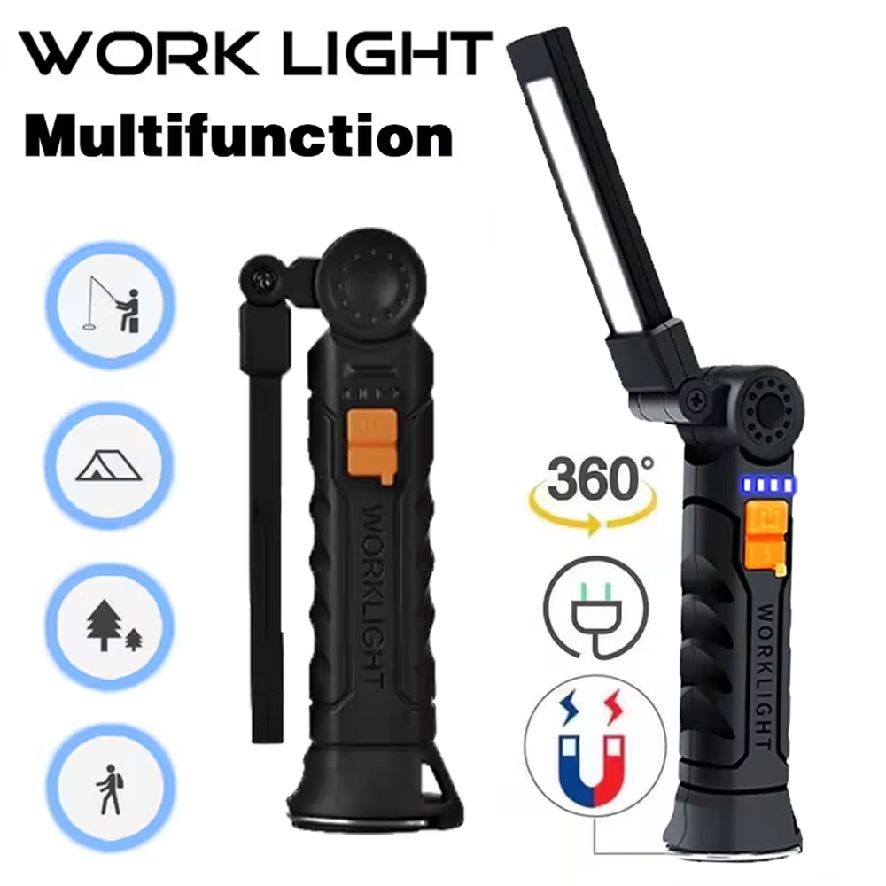 Portable COB LED Flashlight US - Outdoor Camping Glamping ulasan dan harga