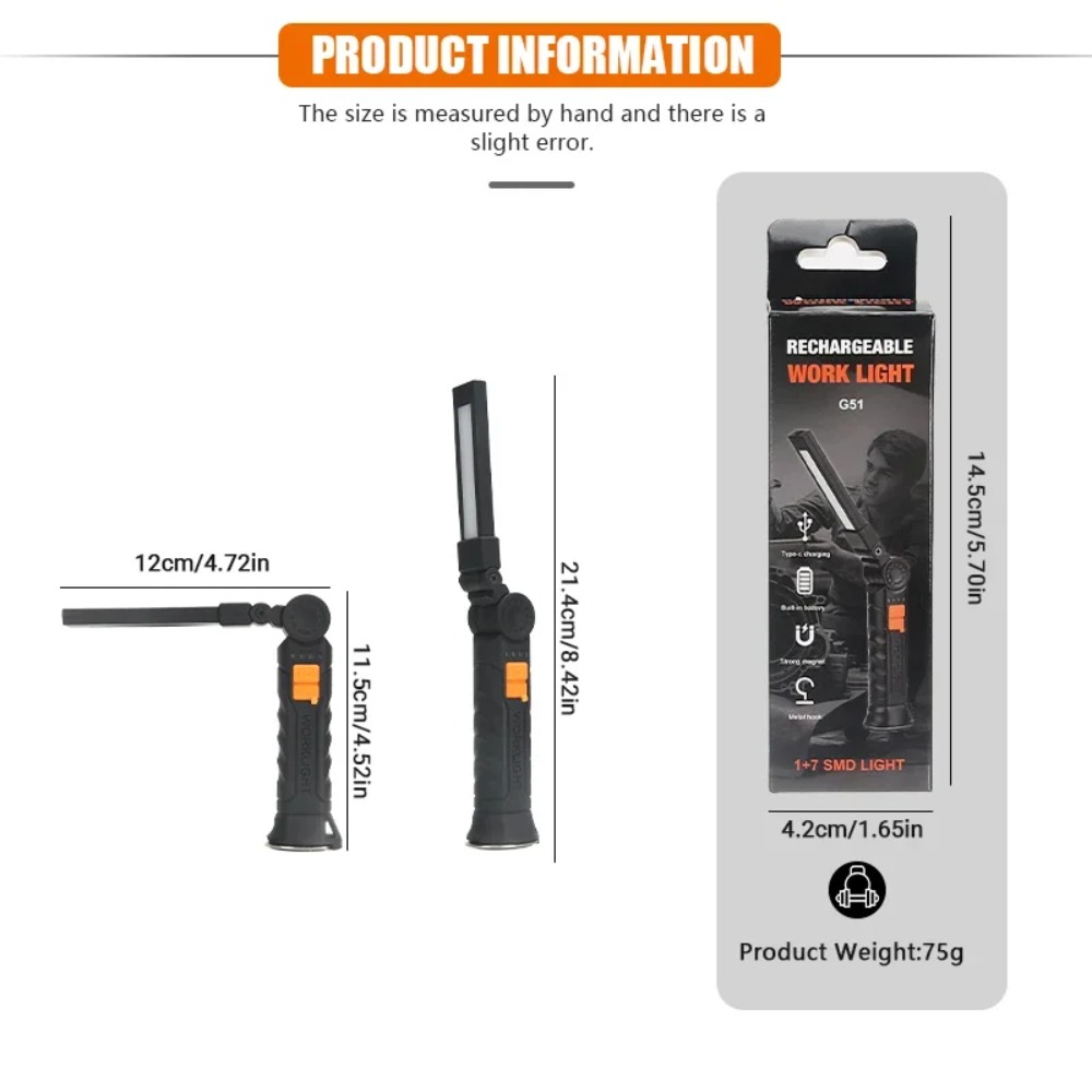 Portable COB LED Flashlight US - Outdoor Camping Glamping ulasan dan harga