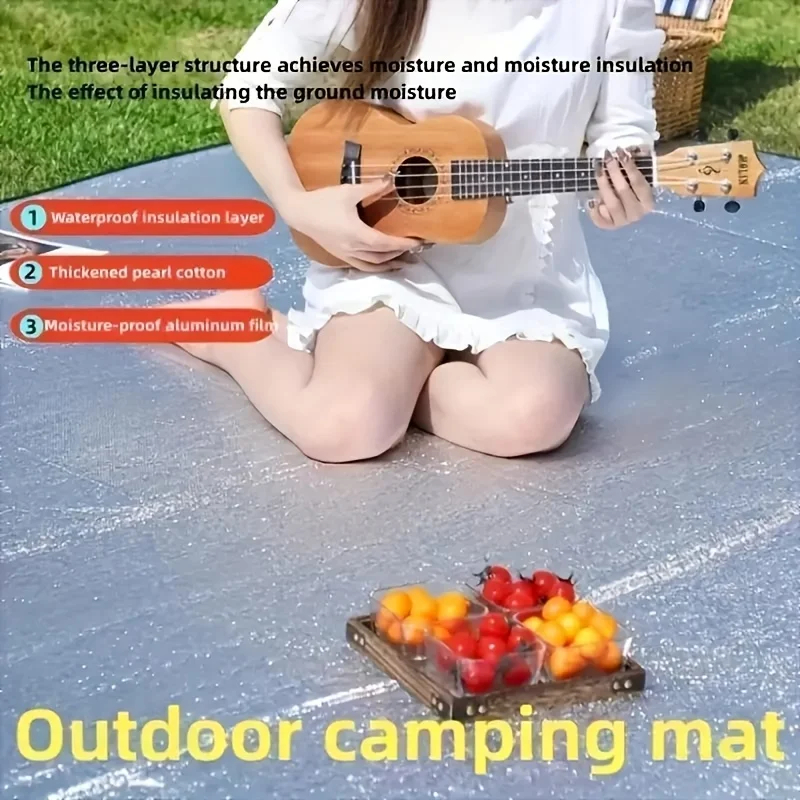 Waterproof Mat Double-sided Al - Ultralight Ground Sheet ulasan dan harga