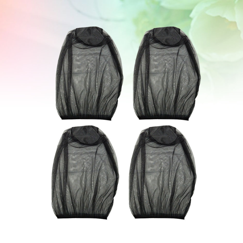 4Pcs Portable Face Net Mesh In - Outdoor Camping Hat ulasan dan harga