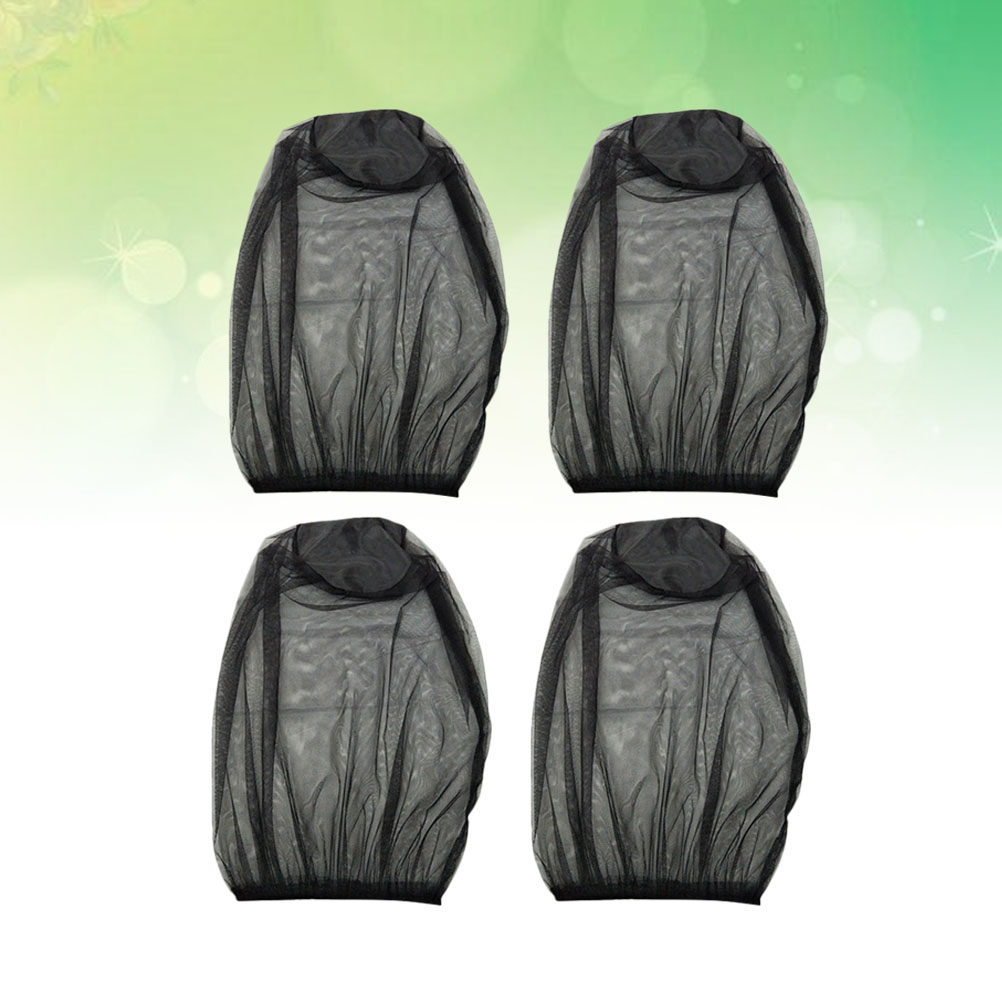 4Pcs Portable Face Net Mesh In - Outdoor Camping Hat ulasan dan harga