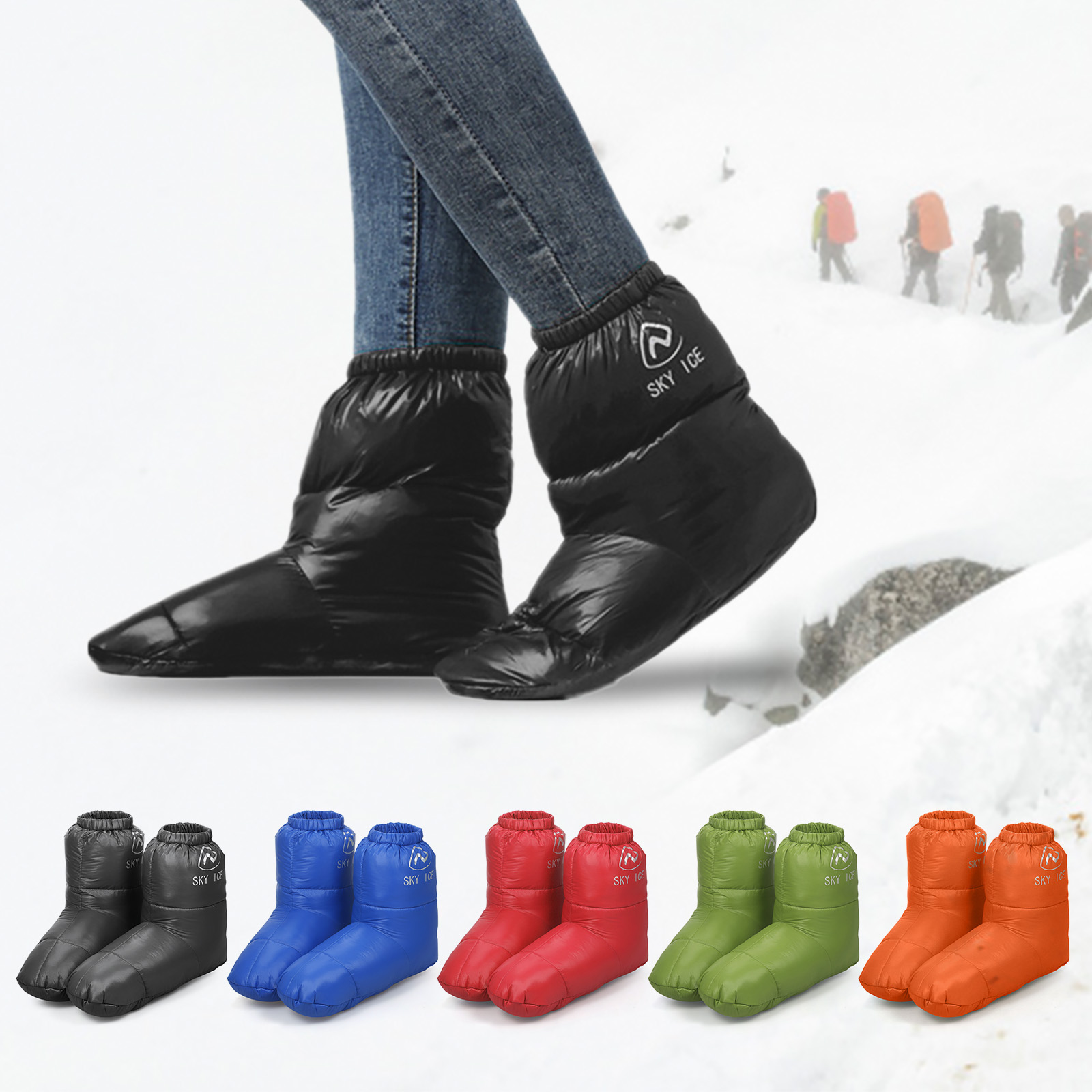 Down Booties Camping Slippers  - Outdoor Camping Slippers ulasan dan harga