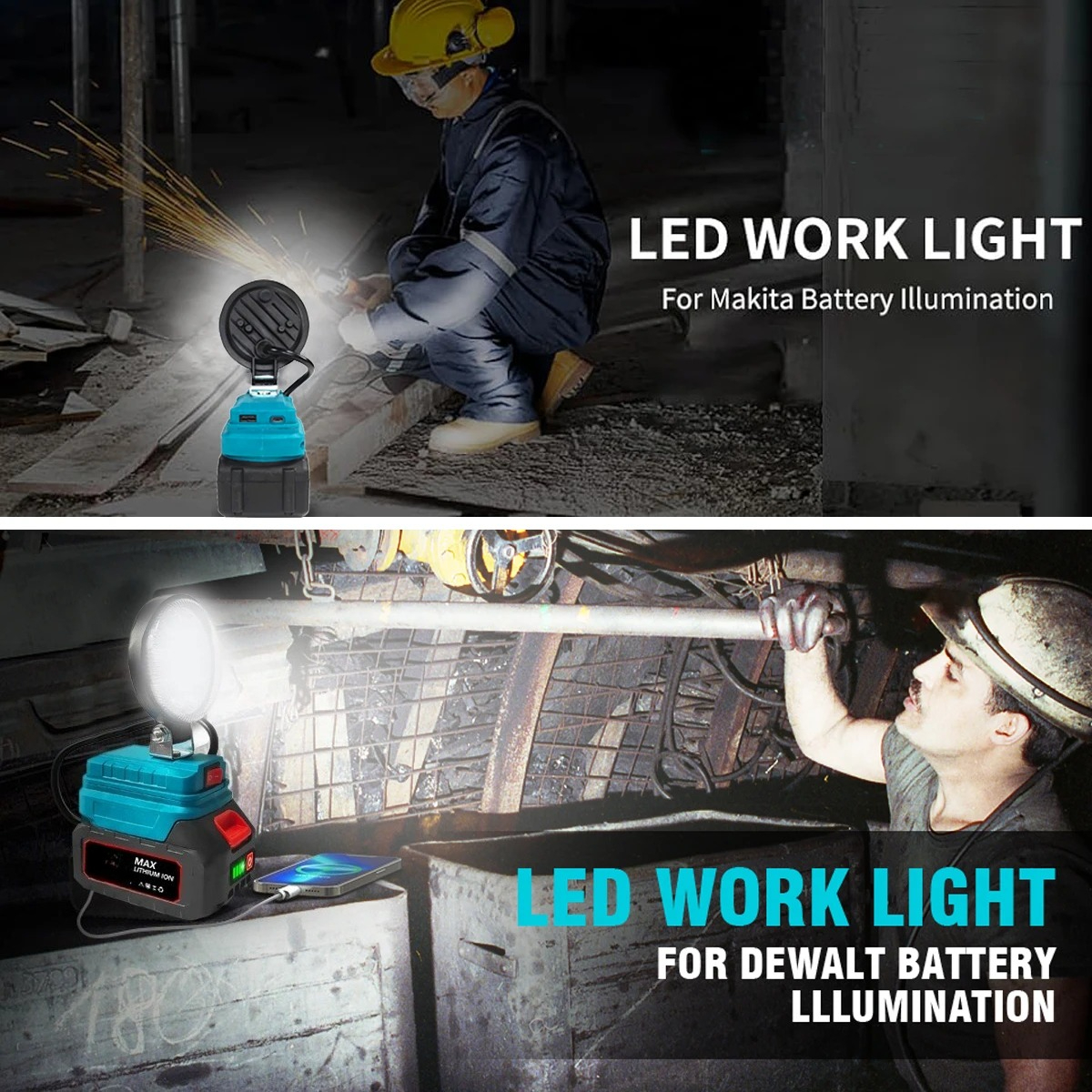 4 Inch Cordless Work Light For - Outdoor Camping Jobs ulasan dan harga