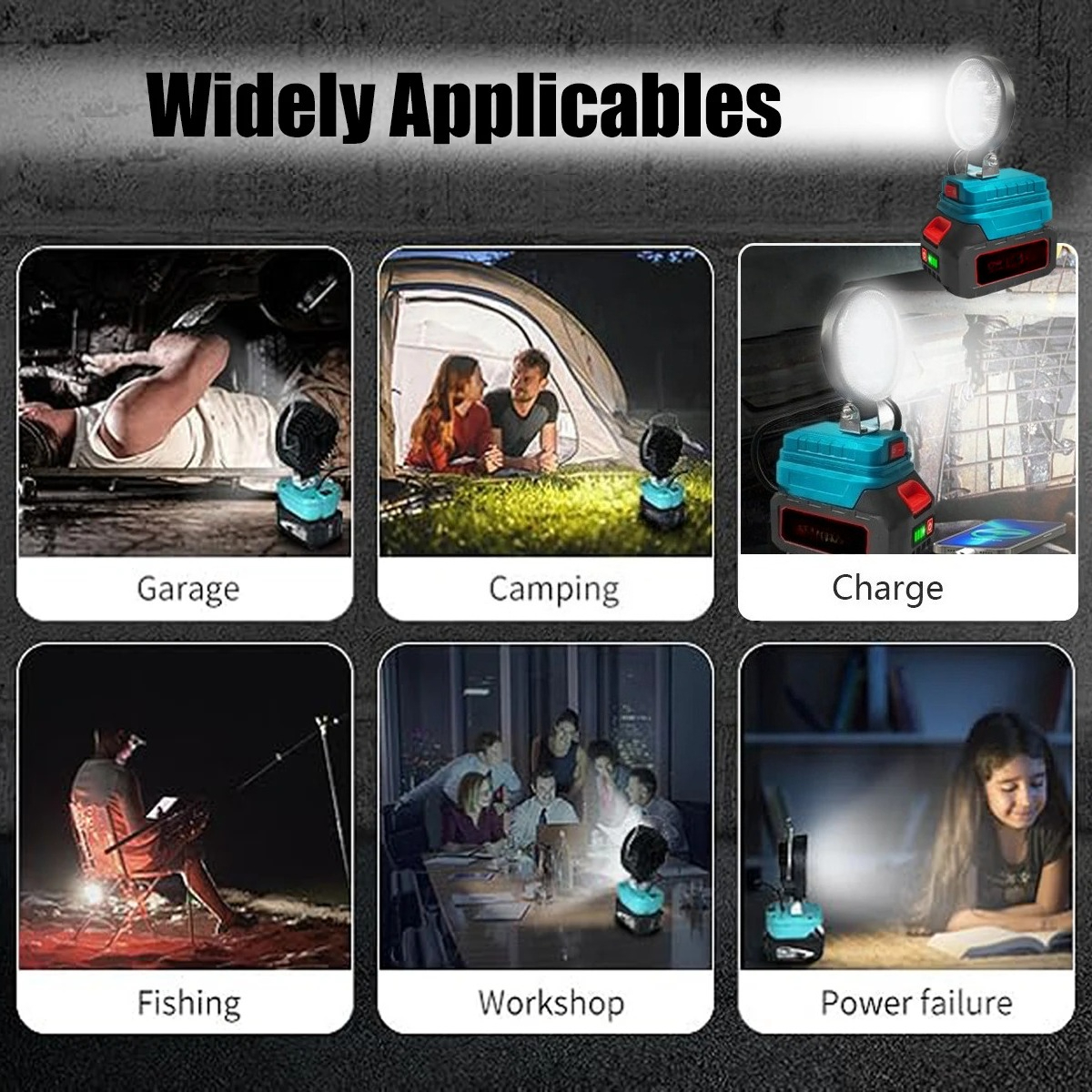 4 Inch Cordless Work Light For - Outdoor Camping Jobs ulasan dan harga
