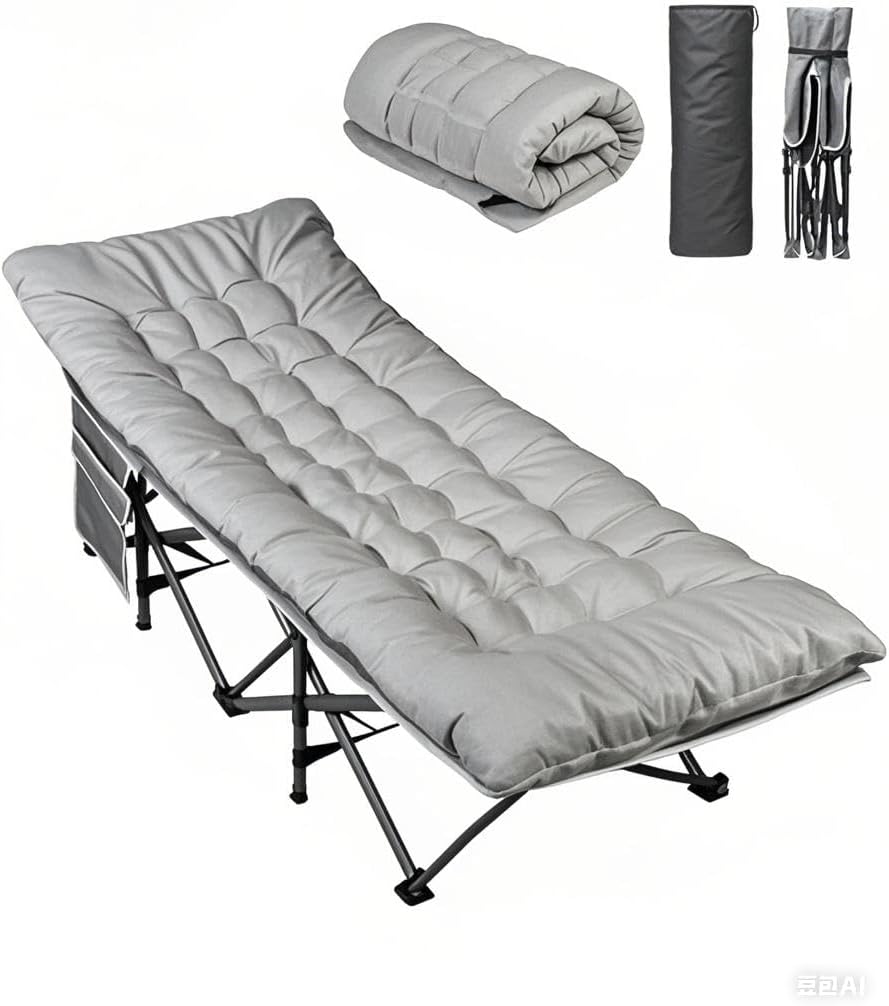 Camping Cot with Mattress for  - Outdoor Camping Sleeping Bag ulasan dan harga