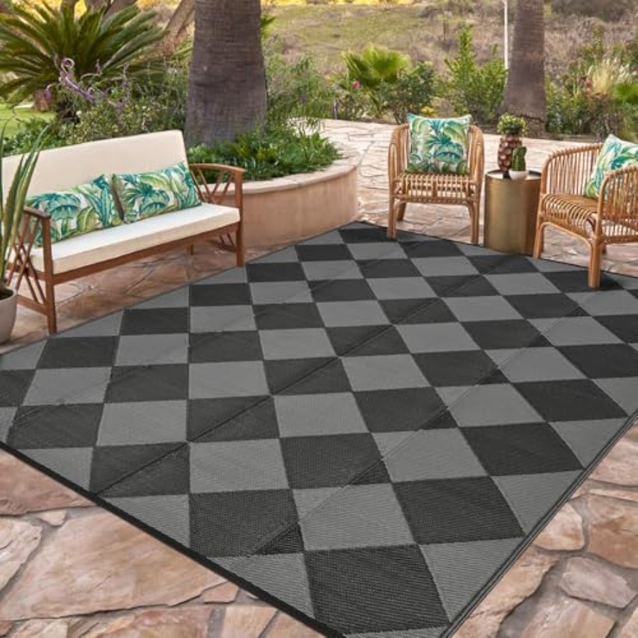 Outdoor Patio Rug 9x18, Revers - Outdoor Camping Rugs 9X18 ulasan dan harga