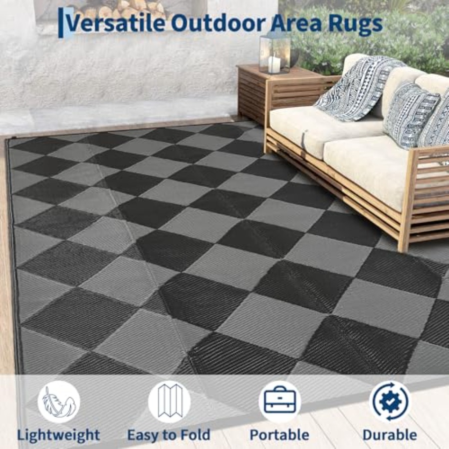 Outdoor Patio Rug 9x18, Revers - Outdoor Camping Rugs 9X18 ulasan dan harga
