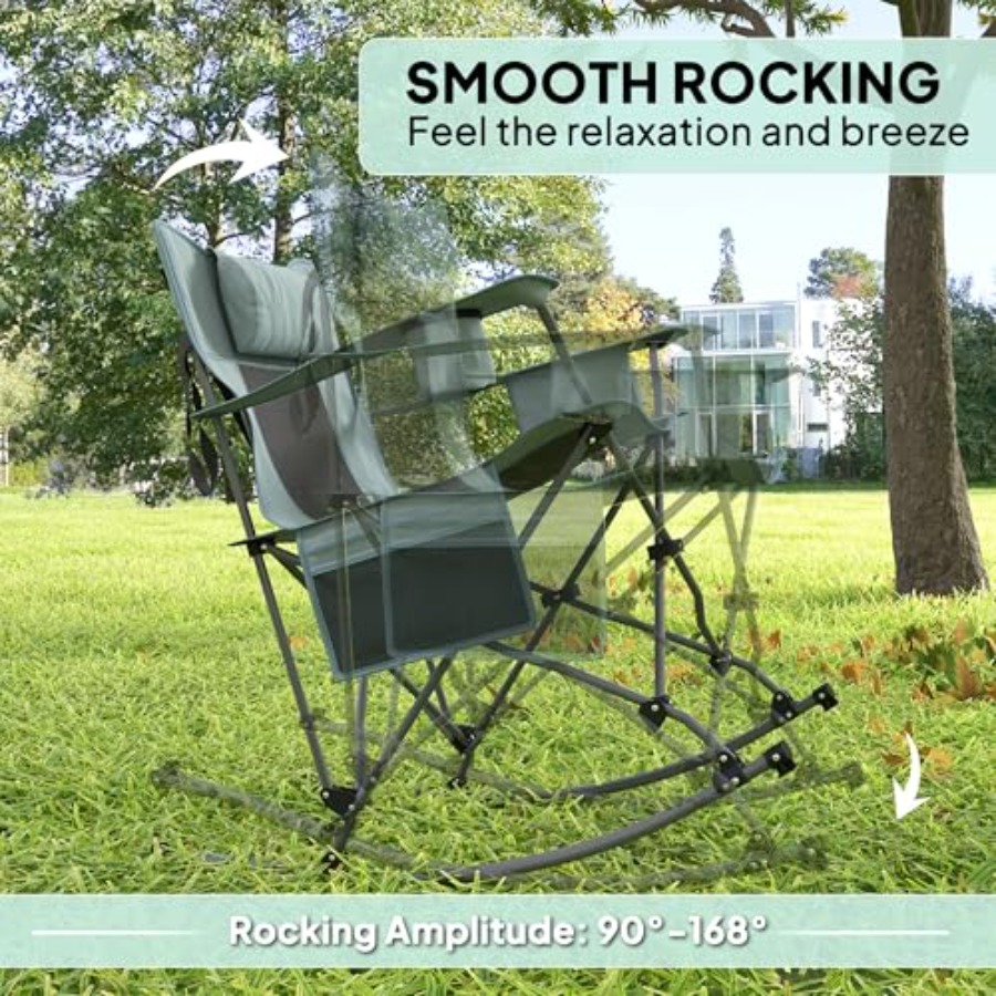 Folding Rocking Camping Chairs - Outdoor Camping Rocking Chair ulasan dan harga