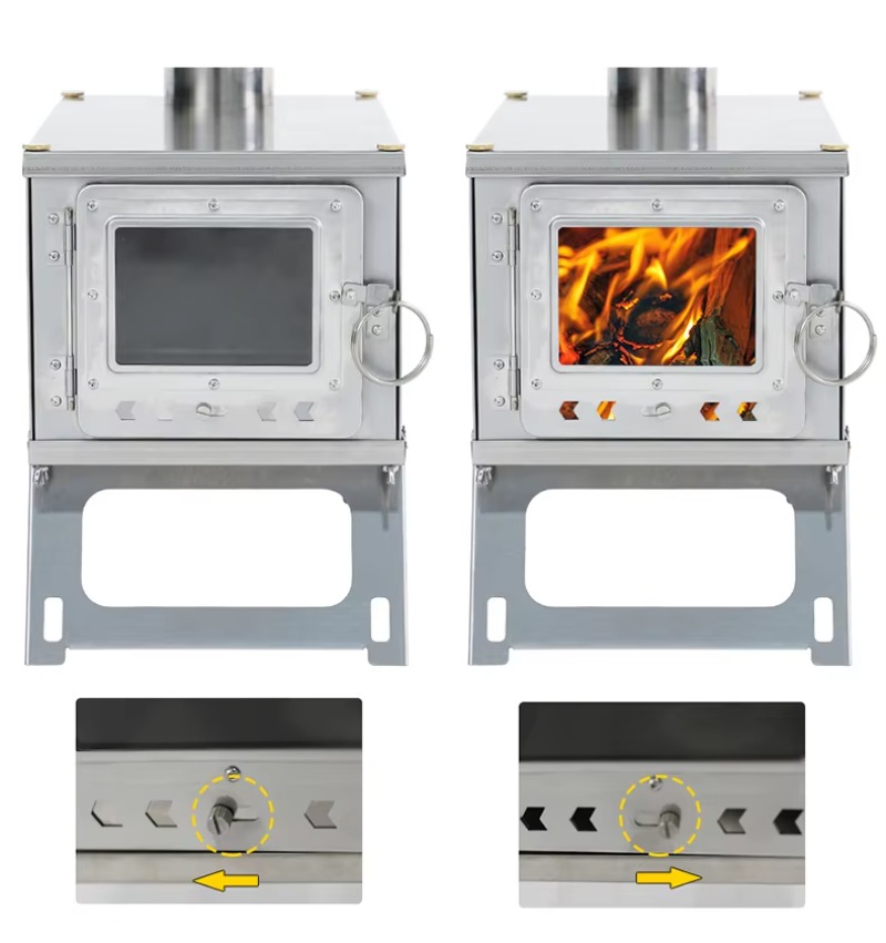 【Popular】DANCHEL S1 Foldable T - Outdoor Camping Stove Wood ulasan dan harga