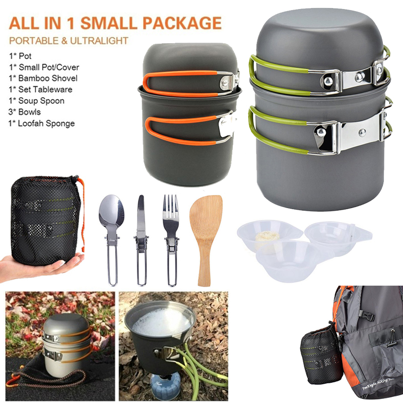New Camping Pot  Portable Outd - Outdoor Camping Kitchen Set ulasan dan harga