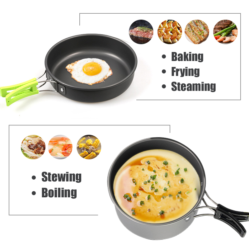 WESTTUNE Camping Cookware Kit  - Outdoor Camping Uk ulasan dan harga