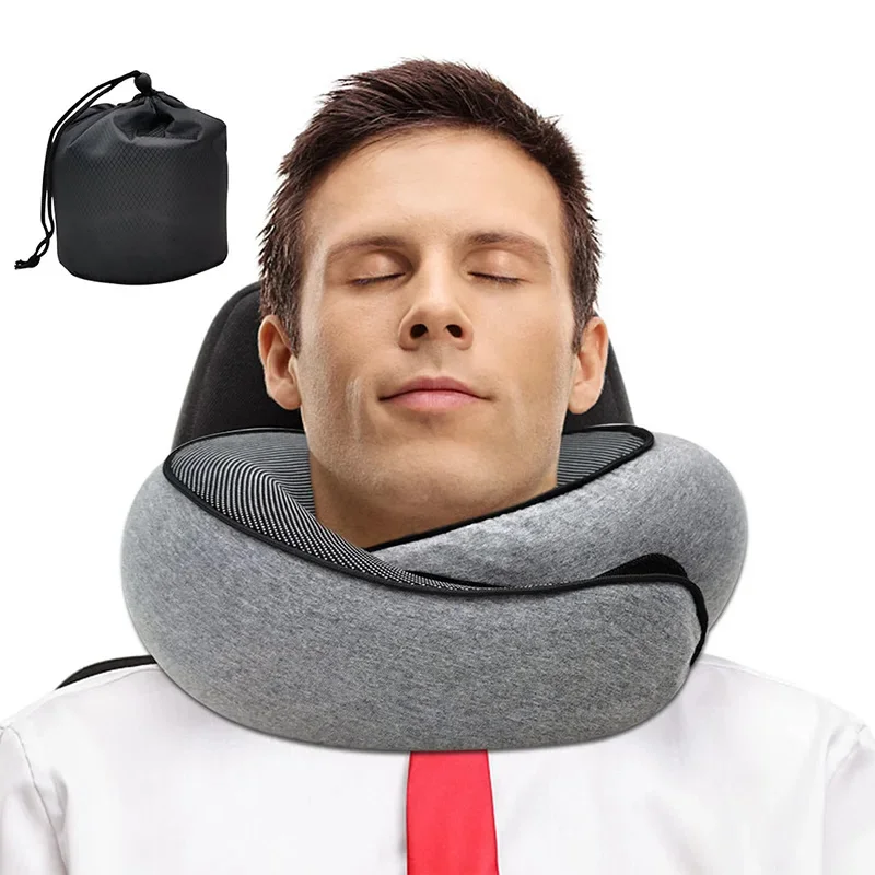 Memory Foam Neck Pillow Cervic - Outdoor Camping Sleeping Bag ulasan dan harga